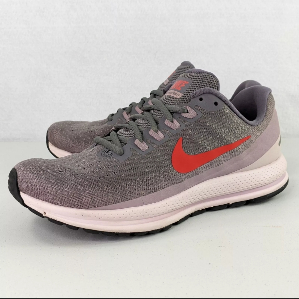 Nike Air Zoom Vomero 13 Running Shoes Womens Size 8 Sneaker Pink Grey 922909-004